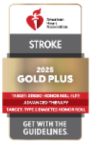 2022 Get With The Guidelines Stroke Gold Plus Quality Achievement Award logo