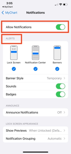 allow notifications
